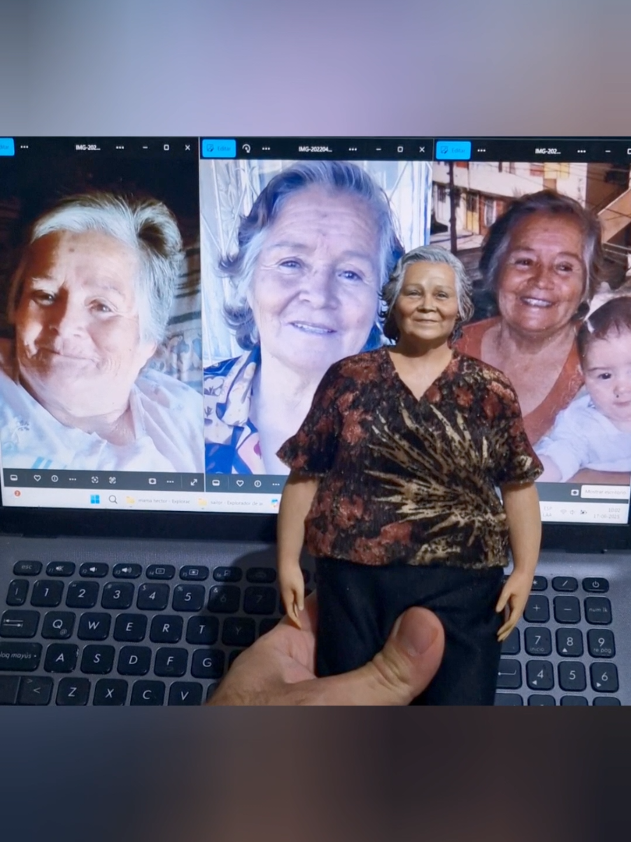 Figura hecha para Hector de su mamita 🙏🩷 cupos disponibles desde MAYO 2026 en adelante, reservar con anticipación 💕. describir a instagram figuritascreattack 🥰 #hechoamano #mamá #qepd #sugarart #porcelanafria 