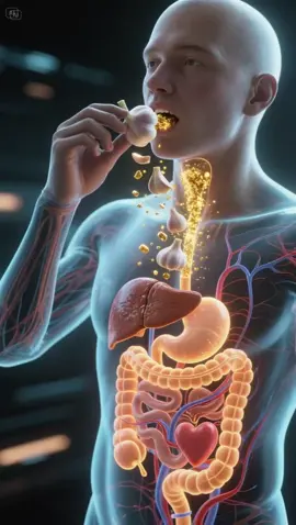 You won’t believe what GarlicBenefits #Digestion #ScienceFacts #HealthTips #InsideBody #Anatomy     when garlic enters#