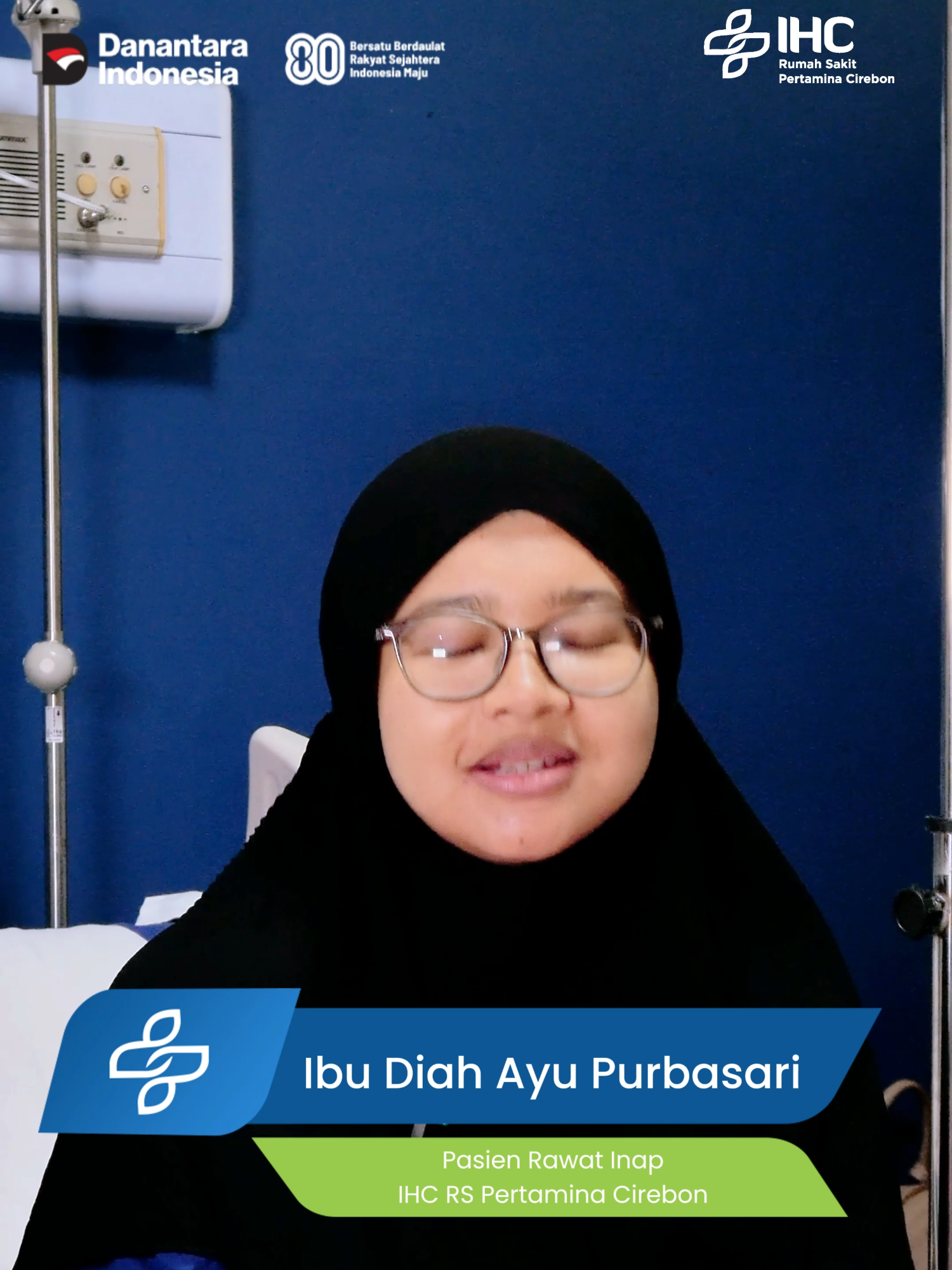 Terima Kasih, Ibu Diah Ayu Purbasari 🌟 Kami sangat menghargai kepercayaan Ibu dan keluarga untuk memilih IHC RS Pertamina Cirebon sebagai mitra kesehatan. Komitmen kami adalah memberikan pelayanan terbaik untuk setiap pasien. Semoga selalu sehat dan bahagia! 💙🙏🏻 Untuk informasi lebih lanjut, bisa menghubungi : 💬Whatsapp Bot (Chat Only) : +6281-515-150442 📞 Call Center IHC : 150442 Website: ihc.rspc.id #RSPertaminaCirebon #PelayananTerbaik #ihcrspertaminacirebon #SehatItuKeren #PelayananTerbaik #KesehatanUtama #EnergikesehatanIndonesia #RSPC #RumahSakitPertaminaCirebon #MomenSehatSobatRSPC