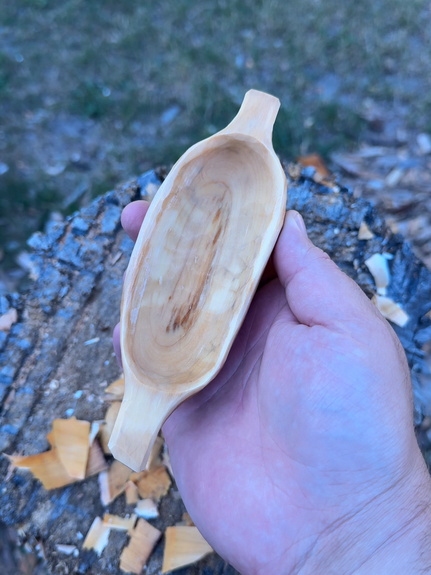 You just have to bowl-eve in yourself! #woodcarving #asmr #bushcraft