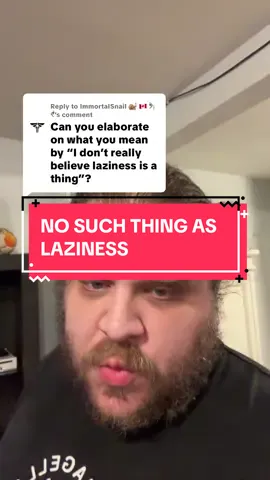 Replying to @ImmortalSnail 🐌 🇨🇦 ᖭི༏ᖫྀ What I mean by laziness not being a thing #politics #mylifeisanrpg #MentalHealth 
