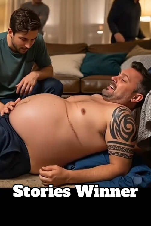 This was actually an image generated in one of my stories that completely changed everyone’s appearance, but I liked it enough to try it out on its own. #tiktokaialive #aicharacters #maleweightgain #bigbellyman #bellystuffing #pollresults 