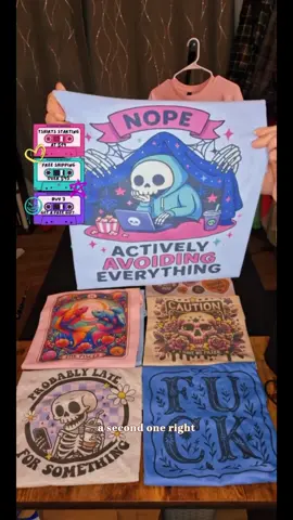 Nope Actively Avoiding Everything • T-shirt Tee Shirt Comfortable Unisex Top Casual Sublimation Graphic Stylish Cute Funny Humor Sarcastic Sarcasm Skull