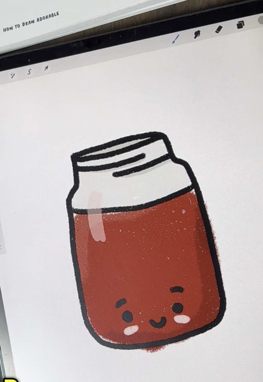 Honoring my inner junior high artist with this cute mason jar 🥹 #htda #howtodrawadorable #ttshop #procreateart #procreateartist #procreative #doodle #doodles 