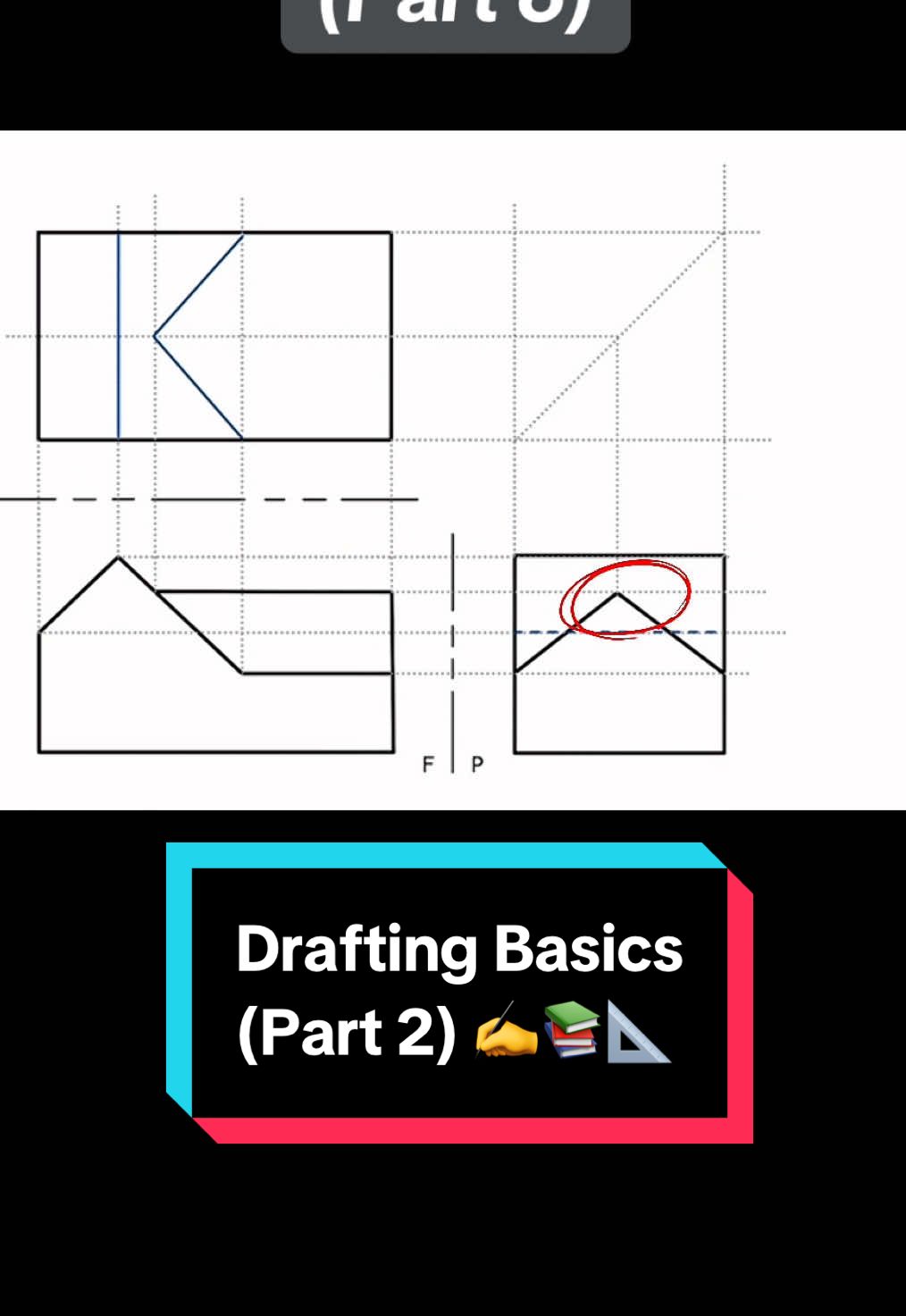 Can you complete the drawing? Engineering drawing and drafting tips 💡✍️ #engineeringstudent #mechanicalengineering #studentlife #creatorsearchinsights 