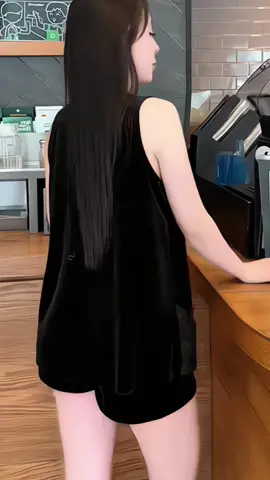 Sét Bộ Áo Nhung 2 Dây Mix Ren Kèm Quần Sọoc #setxinh #setbonhung #thoitrangnu #xuhuongtiktok 