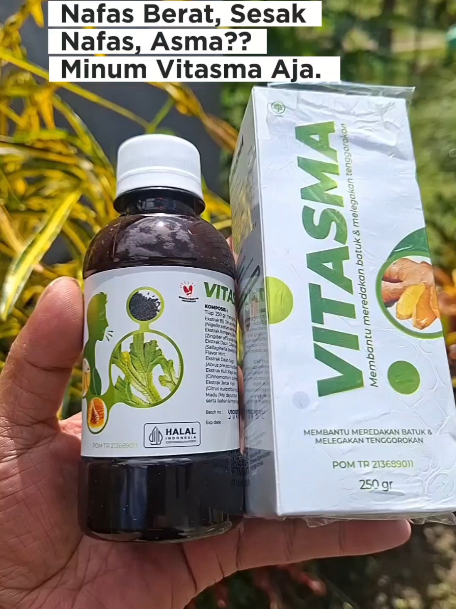 Solusi untuk semua masalah pernafasan #vitasma #vitasmaoriginal #vitasmabebasasma #maduherbal 
