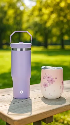 BELI 1 GRATIS 1-Paket Couple Botol Minum Aesthetic Tumbler 450ml Stainless Tumbler Tahan Panas Dan Dingin bawa keluar + penggunaan didalam ruangan#viral #murah #promo #racuntiktok 