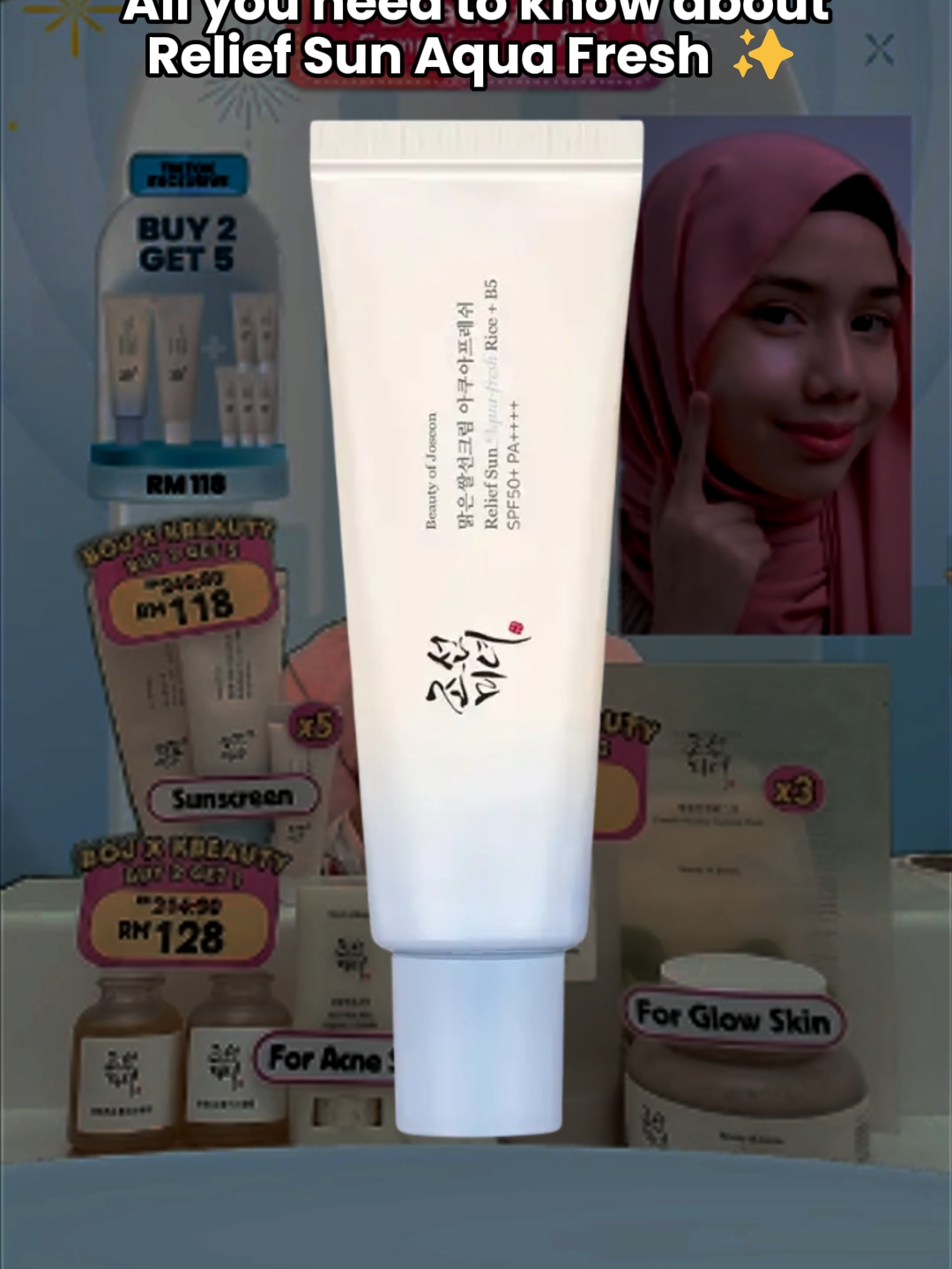 All you need to know about Relief Sun Aqua Fresh!! #BOJ #BeautyOfJoseon #StyleKoreanMy #StyleKorean #skincare #SkincareTips #sunscrreen #reliefsun #aquafresh