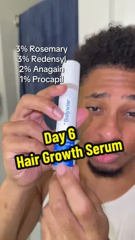 Day 6 applying the @BeBodywise hair growth serum till I get a full beard and a crisp hairline #Bebodywise #HairGrowth #HairLossSolution #Rosemary #TiktokShop 