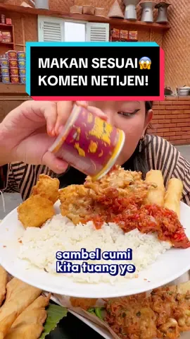 Replying to @yanadd7 Terbukti kan, Eatsambel tuh sedepp pake menu ape aje.. asal jangan makan harapan palsu yee 😉#eatsambel #masyangun #pedas #enak #ngiler #eatsambelcumiciamik #sambelbawang #ojolali #eatsambelcakalangrindu #murah #gorengan #sambel #tika #hindun #fakescene⚠️ #fakesituation⚠️ 