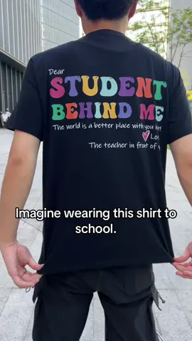 Imagine wearing this shirt to school.#tshirt #clothes #ootdfashion #outfitideas #oversizedshirt #fashion #outfit #oversized #Summer #video #newshirt #tiktok #tiktokshop #fyp 