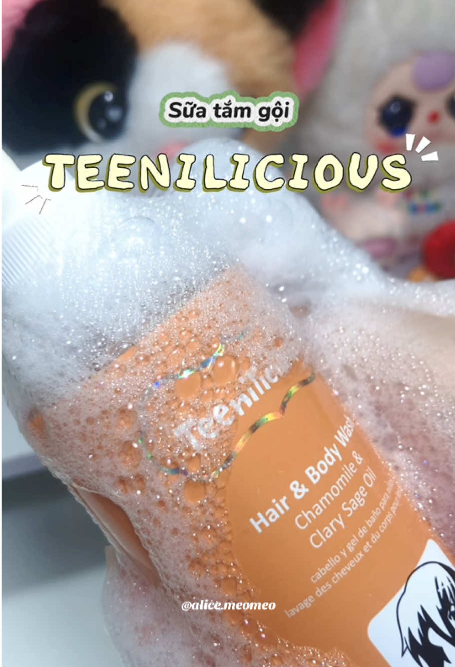 Tiện lợi quá nha Teenilicious ơii #teenilicious #hairandbodywash #chamsoccothe #review #bodycare 