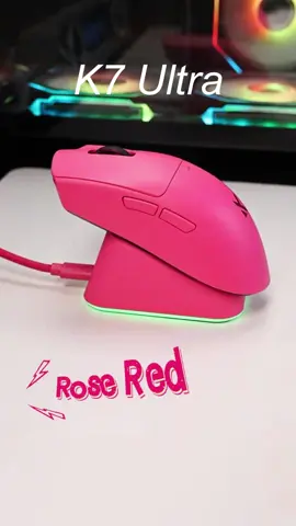 MCHOSE K7Ultra-Rose Red❤️#gamingmouse #desksetup #k7ultra #mchose 