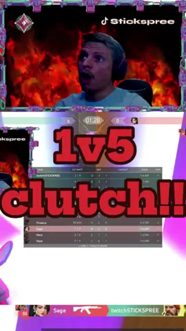 Unbelievable 1v5 Clutch 😱💣  #gaming #Valorant #clutch  TTV: STICKSPREE YT: STICKSPREE X: STICKSPREE