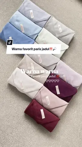 kalo versi kalian warna apa nih🥰🙌🏻👀#parisjadul #xybca #4u #hijabstyle #affiliatemarketing 