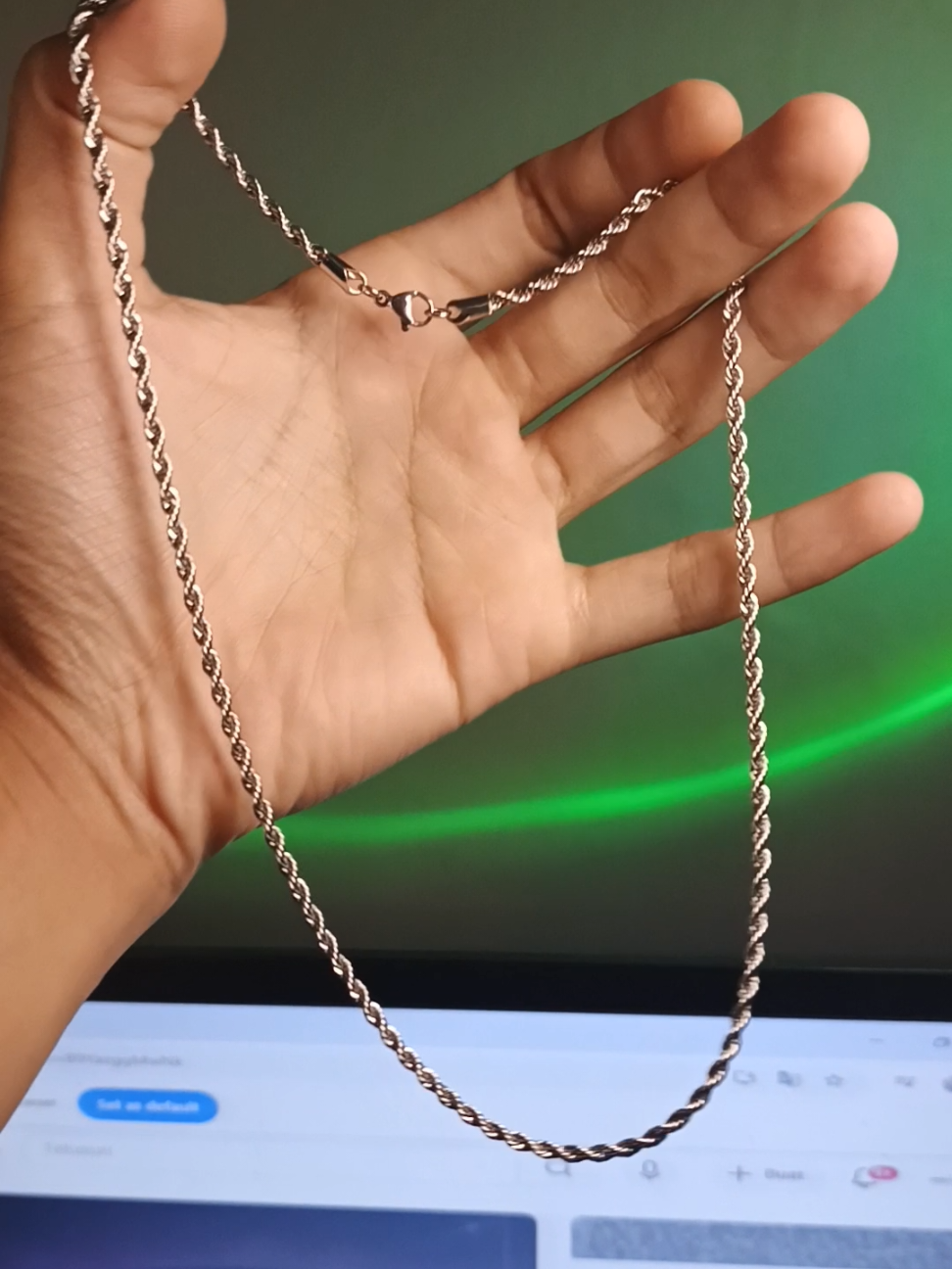 kalung titanium model tambang anti karat #kalung #kalungtitanium #kalungtitaniumantikarat 