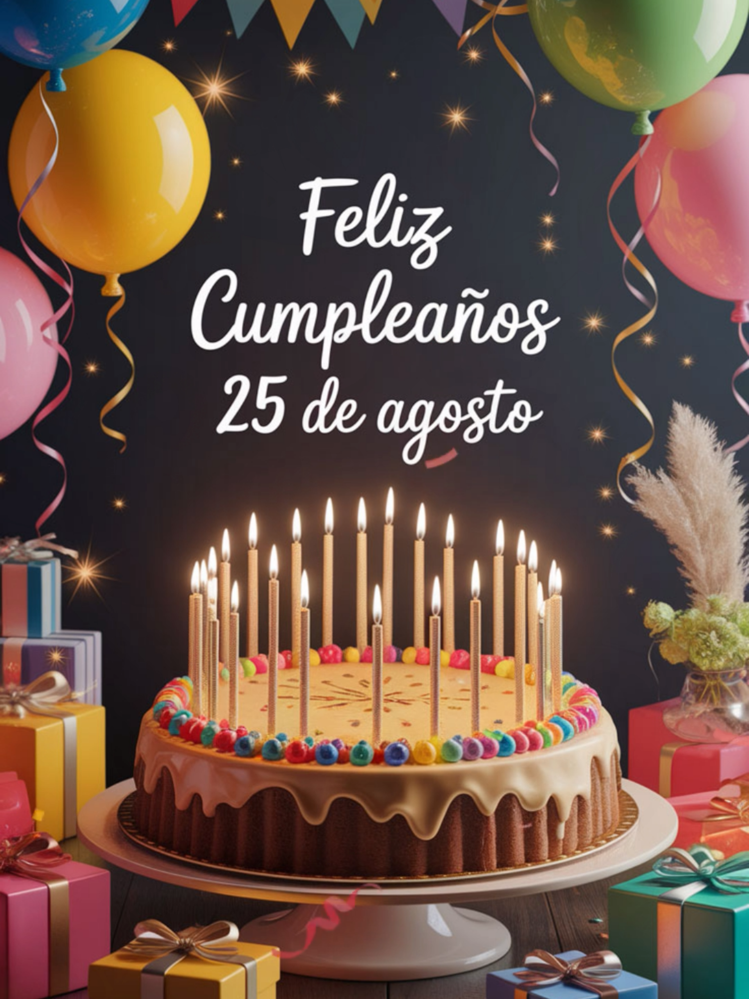 Feliz Cumpleaños 25 de Agosto - Happy Birthday to You para el 25 de Agosto ¡Felicidades! ¡Cumpleaños Feliz 25 de Agosto! Muchas felicidades a todos los que cumplen años un 25 de Agosto. Celebra tu cumpleaños con esta hermosa cancion del Happy Birthday to you. #25deAgosto #cumpleaños #Agosto #cancióndecumpleaños #eshoy #FelizCumpleaños #CumpleañosFeliz #happybirthday #25Agosto