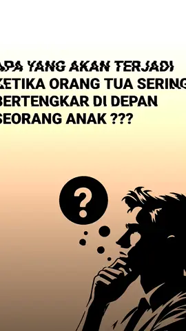 Perlu di ingat seorang anak adalah peniru ulung perilaku orang tuanya,jika anda kasar ada kemungkinan anak anda juga akan berperilaku seperti itu dan begitupun sebaliknya. ketika orang tua bertengkar di depan anak, hal ini dapat memiliki dampak negatif pada anak, baik dalam jangka pendek maupun jangka panjang. Berikut beberapa kemungkinan dampaknya: - *Stres dan Kecemasan*: Anak dapat merasa stres dan cemas ketika melihat orang tuanya bertengkar, terutama jika pertengkaran tersebut berlangsung lama atau berulang kali. - *Perasaan Tidak Aman*: Anak dapat merasa tidak aman dan tidak stabil ketika orang tuanya bertengkar, karena anak merasa bahwa lingkungan rumahnya tidak lagi menjadi tempat yang aman dan nyaman. - *Pengaruh pada Perkembangan Emosi*: Anak yang sering melihat orang tuanya bertengkar dapat mengalami kesulitan dalam mengembangkan kemampuan mengelola emosi yang sehat. Mereka mungkin menjadi lebih rentan terhadap stres, kecemasan, atau depresi. - *Pengaruh pada Hubungan dengan Orang Lain*: Anak yang tumbuh dalam lingkungan rumah tangga yang sering bertengkar dapat memiliki kesulitan dalam membangun hubungan yang sehat dengan orang lain di masa depan. Mereka mungkin menjadi lebih skeptis atau tidak percaya terhadap orang lain. - *Perilaku Agresif*: Anak yang sering melihat orang tuanya bertengkar dapat meniru perilaku agresif tersebut dalam hubungan dengan orang lain, baik di rumah maupun di sekolah. - *Kesulitan dalam Mengembangkan Keterampilan Sosial*: Anak yang tumbuh dalam lingkungan rumah tangga yang sering bertengkar dapat mengalami kesulitan dalam mengembangkan keterampilan sosial yang sehat, seperti kemampuan berkomunikasi yang efektif atau kemampuan menyelesaikan konflik dengan cara yang damai. Namun, perlu diingat bahwa setiap anak memiliki resiliensi yang berbeda-beda dalam menghadapi situasi stres atau konflik di rumah. Beberapa anak mungkin lebih rentan terhadap dampak negatif, sementara yang lain mungkin lebih mampu mengatasi situasi tersebut dengan baik. #keluarga #jjedukasi #foryou #keluargabahagia #fyp 