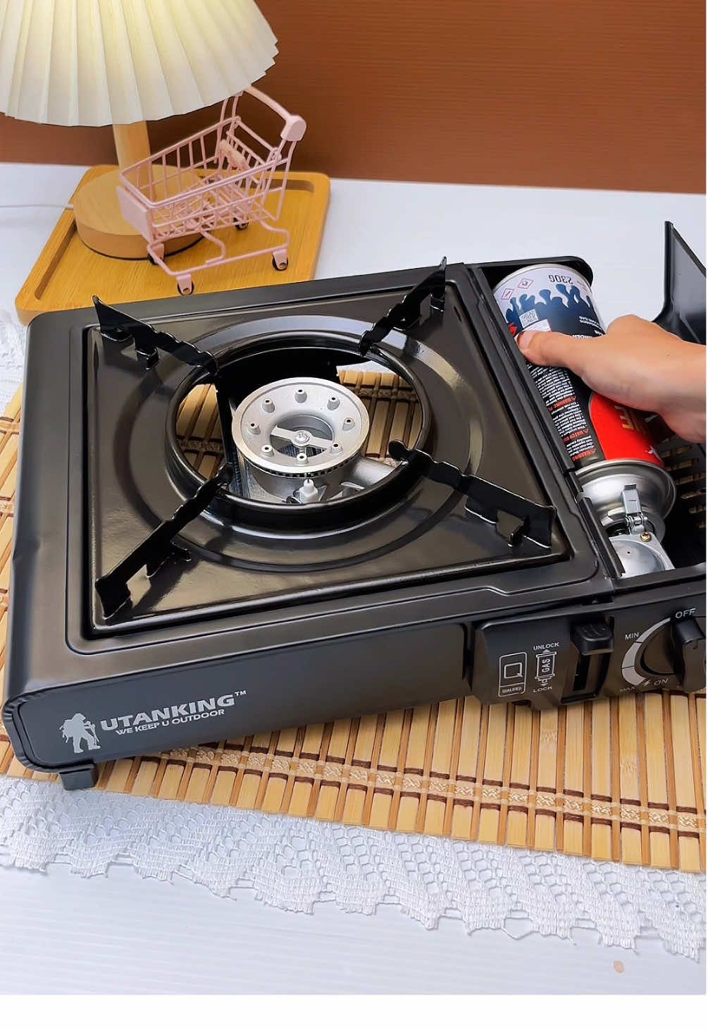 benda paling function kalau nakpi camping atau berkelah , portable stove gas ni hampa boleh jugak guna masa gas dekat rumah tu habis #utanking #dapurcamping #portablegasstove 