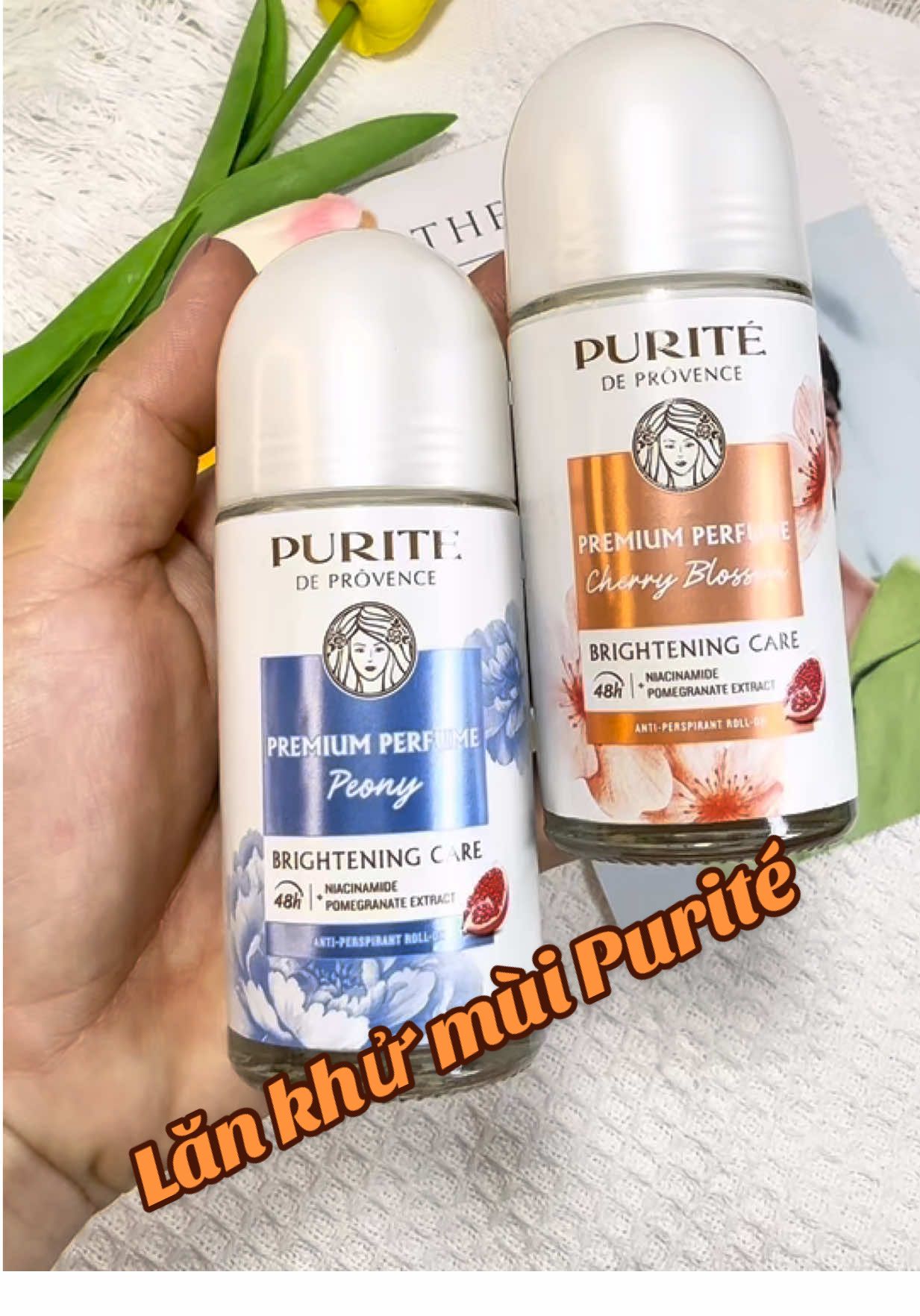 [ COMBO MUA 1 TẶNG 1 ] lăn khử mùi dưỡng sáng hương nước hoa cao cấp Purité  Hương Hoa Anh Đào / Hương Hoa Hồng / Hương Mẫu Đơn 50ML => Tặng Lăn Khử Mùi Dưỡng Sáng Hương Nước Hoa Cao Cấp 40ML#lankhumui #hoinachdaythi #lankhumuipurite #xuhuong 