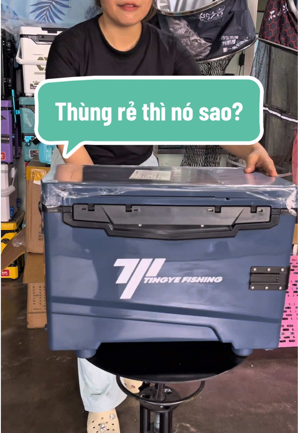 Thùng câu địa hình Tingye | thùng câu cá giá rẻ | thùng câu đài đầy đủ phụ kiện #câu #dungcucauca #mkfishing #cauca 