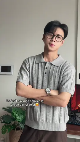 Mát mẻ này mặc polo len là vừa luôn 🥰