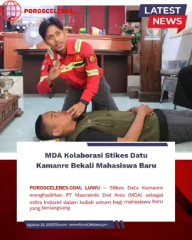 POROSCELEBES.COM, LUWU – Stikes Datu Kamanre menghadirkan PT Masmindo Dwi Area (MDA) sebagai mitra industri dalam kuliah umum bagi mahasiswa baru yang berlangsung pada 21 dan 23 Agustus 2025. Dalam kesempatan ini, praktisi MDA membawakan materi seputar dasar-dasar Keselamatan dan Kesehatan Kerja (K3), pengelolaan kesehatan kerja, serta pelatihan pertolongan pertama (First Aid). SELENGKAPNYA https://poroscelebes.com/mda-kolaborasi-stikes-datu-kamanre-bekali-mahasiswa-baru-pengetahuan-k3-dan-first-aid/ #poroscelebes #belopa_luwu📍fypfyp #fypppppppppppppp #ptmasmindodwiarea #safety 