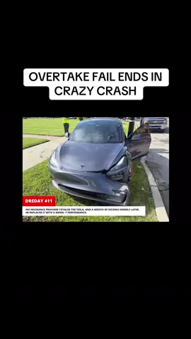 OVERTAKE FAIL ENDS IN CRAZY CRASH #crash#dashcam#baddrivers#caughtoncamera#entertainment#whambaamteslacam#fypage#foryou