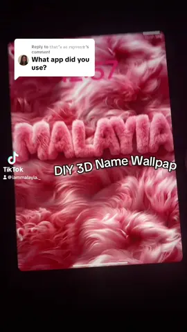 Replying to @𝚝𝚑𝚊𝚝’𝚜 𝚜𝚘 𝚛𝚊𝚢𝚟𝚎𝚗☆ 3-D Name lock screen tutorial 🎀💗 #wallpaper #lockscreen #ipadgirly #pinterest #chatgpt 