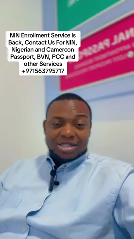 We are back to enrolling for NIn and other services, #NIN #FYP #nigeriansinuae #NigerianPassport 