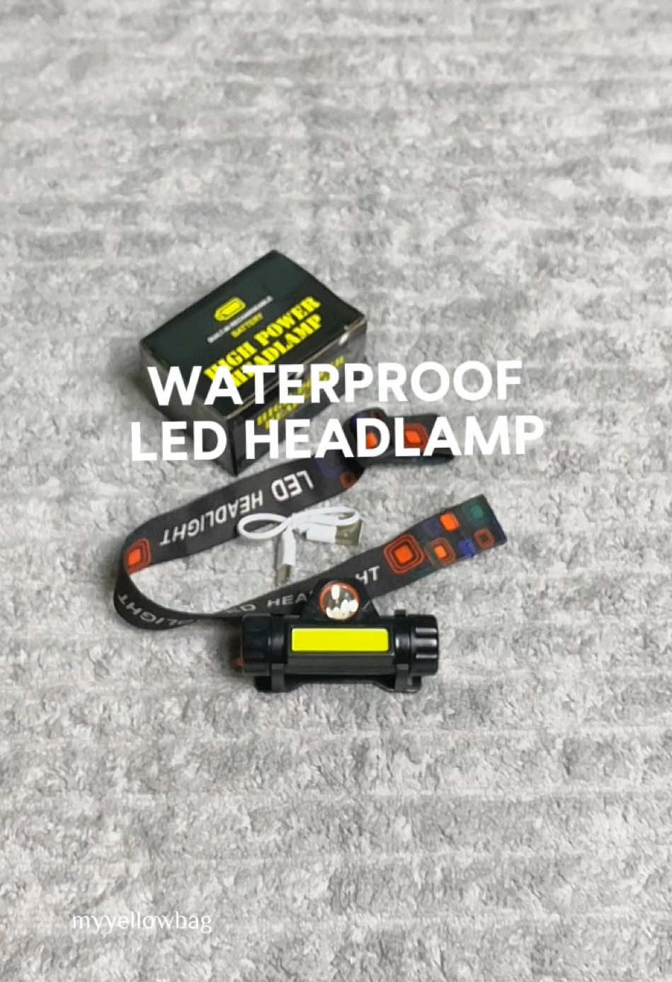 UNIACE Multifunctional Outdoor Waterproof LED Headlamp XPE + COB USB Rechargeable Headlight With Magnetic Base - Ideal For Camping, Hiking, Fishing, And Night Running.