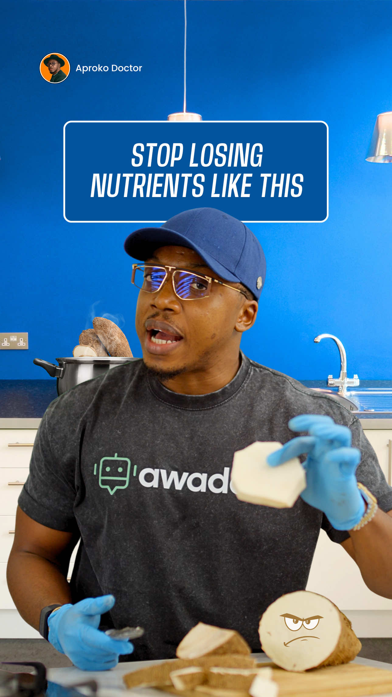 Some of you are peeling yam the wrong way. Watch and learn!