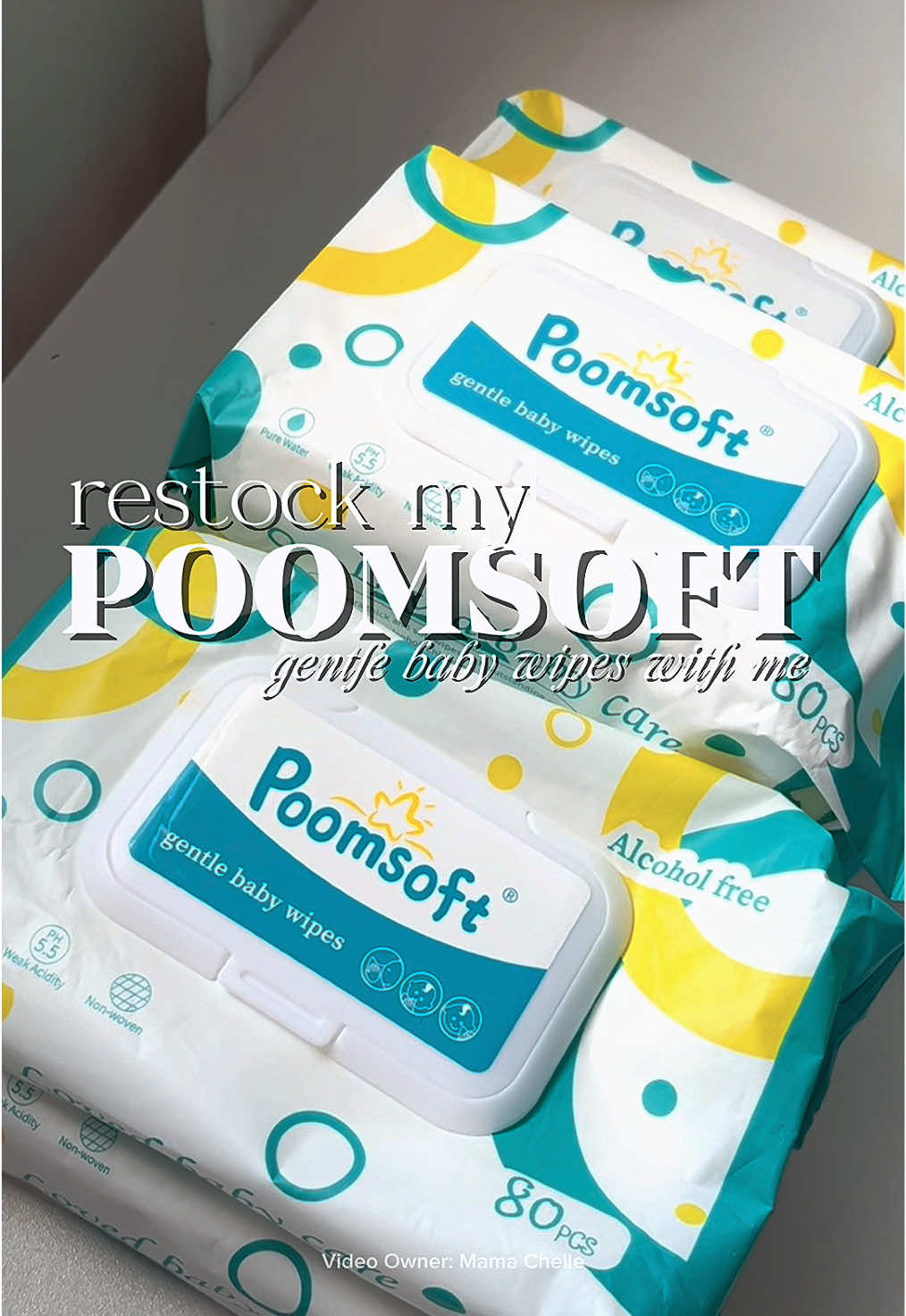 POOMSOFT Gentle Baby Wipes ✨ This is FDA approved kaya safe na safe kay baby. 😉 #babywipes #gentlebabywipes #poomsoftbabywipes #alcoholfreebabywipes #poomsoftgentlebabywipes 