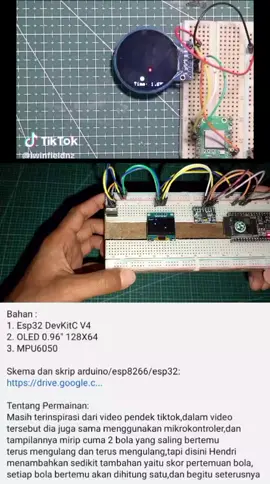 Permainan yang kali ini hanya meniru dari permainan sederhana proyek orang lain,tapi disini Hendri tambahkan sedikit perbedaan yaitu,hitungan skor saat bola bertemu .. #arduino #esp8266 #arduinoproject #esp32 