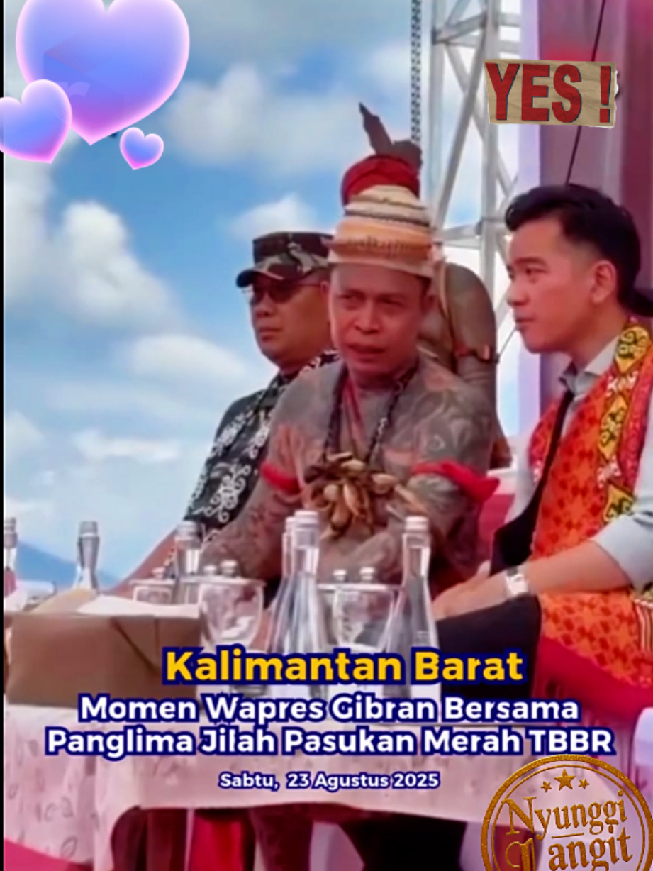 Momen Wapres Gibran bersama Panglima  Jilah Pasukan Merah TBBR. #jokowi #fyp #follow #reels #viral 