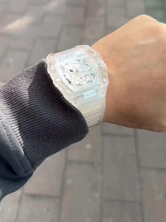 Timeless style ⌚✨ Barrel-shaped watch with elegant design for a bold, classy look!#mensfashion #PushYourLimits #SportStyle #MensWatch #foryou