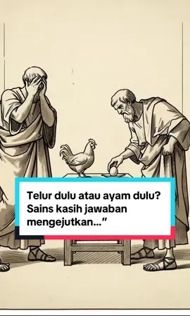 Telur dulu atau ayam dulu? Sains sudah kasih jawaban… tapi menurut kamu gimana? 👀👇 #TeamTelur atau #TeamAyam?