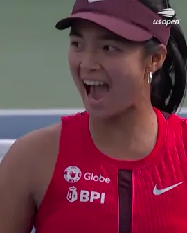 CERTIFIED SUMAKSES NA PINOY! 🇵🇭🙌 WATCH: Alex Eala couldn’t help but celebrate passionately—and even seemed to let out a Filipino swear word—after scoring against Denmark’s Clara Tauson in the third set. The young Filipina made history by winning their first-round match at the 2025 US Open. | 📹: US Open/Instagram #alexeala #USOpen #inquirernews 