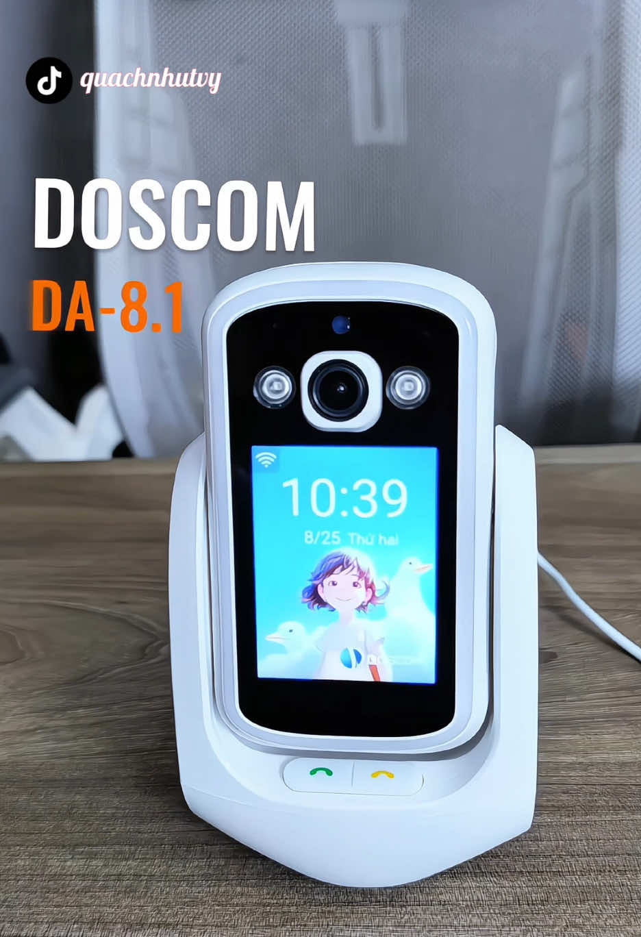 DOSCOM DA-8.1 Camera nghe gọi, món quá ý nghĩa cho Ông, Bà, Ba, Mẹ. #DOSCOM #camera #cameragoivideo #vulanbaohieu #quachnhutvy 