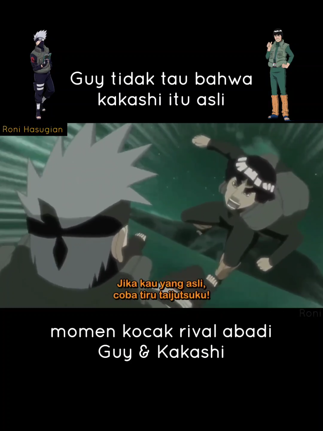 nonton naruto Shippuden momen kocak Guys dan Kakashi #guy #kakashi #naruto #narutoshippuden #viralvideo 