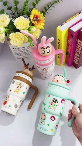 ✨ Cute Crayon Shin-chan Cup ✨ Hot & Cold Insulated ❄️🔥 Trendy Gift for Girls & Students 💕 #Shinchan #WaterBottle #InsulatedCup  