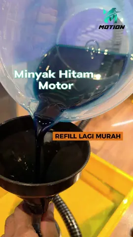 15w50 Ester boleh refill kat kedai 🔥 #motionmalaysia #minyakhitam #minyakhitammotor #ester #refillstation 