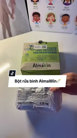 Bột rửa bình Almawin🧽 bộ đôi hoàn hảo cùng máy rửa bình🫶#refillday #xuhuong #fyp #moazbebe #mayruabinhsua 