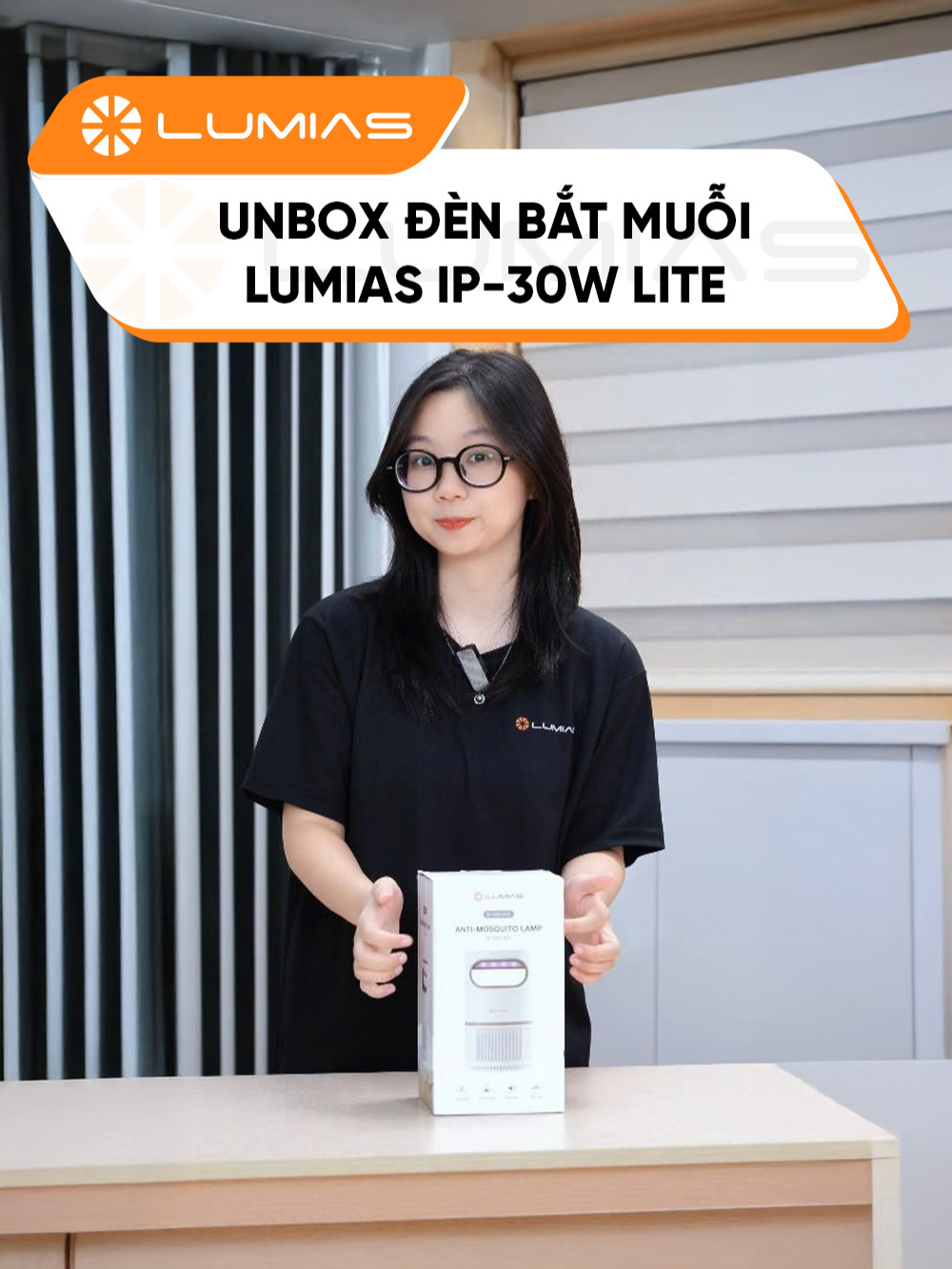 Unbox đèn bắt muỗi Lumias IP-30W Lite #lumias #lumiasvietnam #hoplongtech #gigavn #hoplongecommerce #denbatmuoilumias