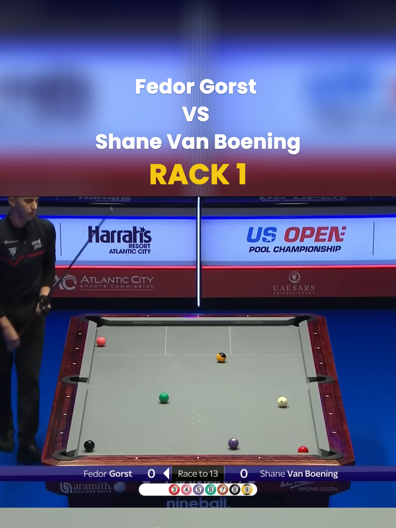 Rack 1!🔥 Fedor Gorst vs Shane Van Boening. 🎥 Source YT: Matchroom Pool 📍 Event: Final | 2024 US Open Pool Championship. #svb #shanevanboening #fedorgorst #2024usopenpoolchampionship #usopenpoolchampionship #billiard #ballpool #9ball #sports #matchroompool #fyp #fypシ