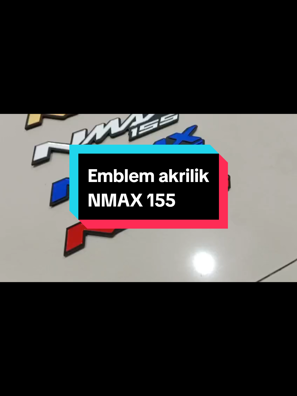 Emblem akrilik NMAX 155 Banyak pilihan warna, kualitas bahan tebal dan lem full kuat dan tahan lama. Tersedia beberapa pilhan warna, HARGA PALING MURAH!!!  #bismillahfyp #fyp #viral #emblem #emblemakrilik 