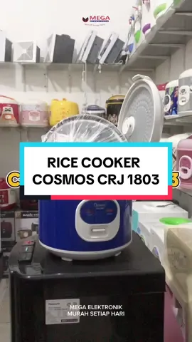 Rice Cooker Cosmos CRJ 1803🍚 • Kapasitas 1,2 Liter • ⁠Daya       - Memasak 300 Watt       - Menghangatkan 30 Watt • ⁠3 Fungi: Memasak, Menghangatkan, Mengukus • ⁠Dilengkapi gelas ukur, pengukus, sendok nasi • ⁠Garansi resin 1 Tahun Meg Elektronik Murah Setiap Hari #megaelektronikpurworejo #megaelektronikkutoarjo #ricecooker #magiccom #cosmosCRJ1803 