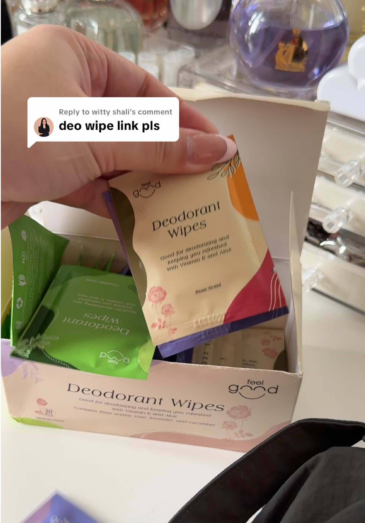 Replying to @witty shali #deodorantwipes #disinfectantwipes #fyp #whatsinmybag 