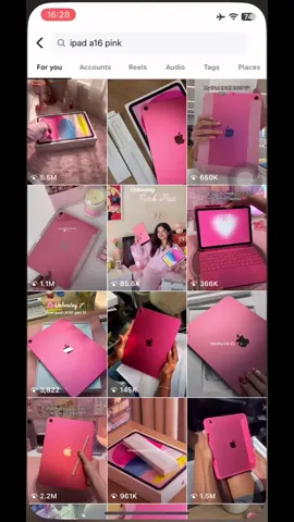 I want it, I got it! #ipad #ipada16 #ipad11thgen #pink #fyp 